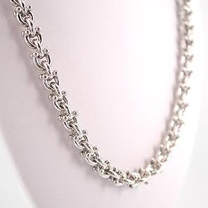Fancy Heavy Anchor Style Bali Link Necklace with Toggle Clasp for Men or Women in 15", 18", 20" and 22" Lengths, #7729