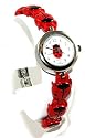 Adorable Red LadyBug Novelty Bracelet Wristwatch