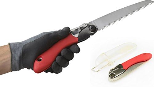 Folding Landscaping Hand Saw with Flip-lock Carrying Case
