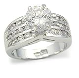 1.25 Carat Brilliant Cubic Zirconia Engagement Ring