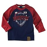 Levi's Boys Bloacked Raglan Long Sleeve Tee, Peacoat Navy