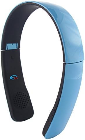 FLFLK Bluetooth Wireless Headset Foldable Stereo Earphones with Noise Cancelation Microphone &amp; Rechargeable Battery for All Bluetooth Sets (Blue)