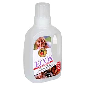 Earth Friendly Products Ecos Natural Pet Laundry Detergent, 20-Ounce Bottles (Pack of 5)
