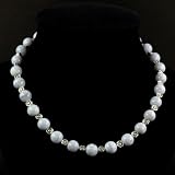 Handmade Chalcedony Agate and Silver Necklace