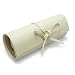 Morelle & Co. Tara Leather Jewelry Roll, Creamy White