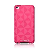 (Pink) iPod Touch 4G case TPU Triangle skin case for iPod Touch 4 4th Generation, 4 Gen, 4th Gen + MiniSuit Key Chain + screen protector Reviews