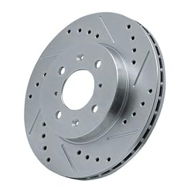 Power Stop EBR420XL Cross Drilled and Slotted Performance Brake Rotor - Left