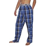 Mens Joe Boxer Plaid Sleepwear / Pajama Pants - Blue