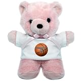 Teddy Bear Pink Basketball Equals Life