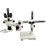 3.5-90x Trinocular Zoom Stereo Microscope with 54 LED Ring Light + USB Digital Camera