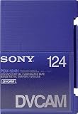 Sony PDV-124N DVCAM Metal Evaporated Component Digital Video Tapes Without IC Memory Chip