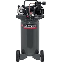 Maxus EX8008 15/7.5 Amp 2 Horsepower 26 Gallon Oiled Vertical Compressor with Dual Voltage 120/240-Volt