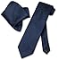 Vesuvio Napoli NAVY BLUE PAISLEY NeckTie & Handkerchief Matching Neck Tie Set