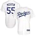 L.A. Dodgers Jerseys : Majestic L.A. Dodgers #55 Russell Martin White Replica Jerseys