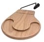 Prodyne Beechwood Cheese Tray with Cracker Well