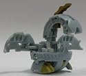 Bakugan B2 Bigger Brawlers LOOSE Single Figure Luminoz (Grey) Naga {Ultimate Evolved Dragonoid} 640 G
