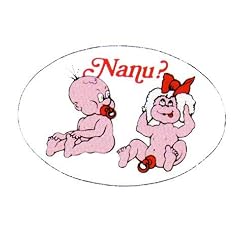 Spruchschild NANU...., PVC-Klebeschild Ma�e: 135 mm x 93 mm
