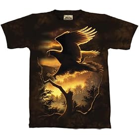 Golden Eagle T-shirt 100% Cotton TEENS and ADULTS Short Sleeve Shirt