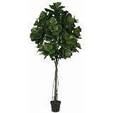 Green 8-ft. Fiddle Leaf Tree w/pot