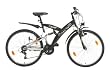 Texo Herren Fahrrad 26 (559 mm) ATB Fully D-Type 21-Gang Shimano-Kettenschaltung, military green HB stratosilber, 48 cm