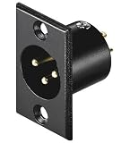 Mikrofon Einbaustecker, 3 polig, Gehäuse schwarz,Kontakte vergoldet XLR 186 HQ3 POL. 41AEEjayQXL. SL160 Mikrofon Einbaustecker, 3 polig, Gehäuse schwarz,Kontakte vergoldet XLR 186 HQ3 POL.