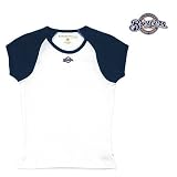 Milwaukee Brewers Girls Mini Star Cap Sleeve T-shirt by Antigua