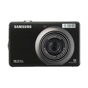 Samsung PL60 Digitalkamera (10 Megapixel, 5-fach opt. Zoom, 6,9 cm (2,7 Zoll) Display, dualer Bildstabilisator) schwarz