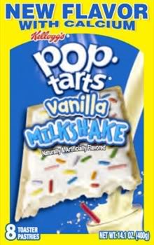Kellogg's Pop-Tarts Vanilla Milkshake, 8-Count Box (Pack of 6)