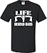 Go All Out Screenprinting Large Black Adult Life Behind Bars Funny Bike Bicycle Funny T-Shirt