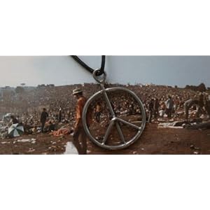 Original Woodstock Music Festival & Concert Peace Sign Fence Necklace Pendant Made From the Actual Woodstock Festival Fence!