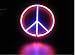 Neon Lamp Light Peace Sign 12