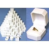 Reviews144 White Leather Ring Jewelry Gift Boxes Displays 144 White Leather Ring Jewelry Gift Boxes Displays