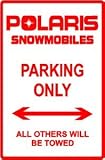 POLARIS SNOWMOBILE PARKING snow car sign