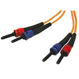 13.1ft LSZH ST/ST DUPLEX 50/125 MULTIMODE FIBER PATCH CABLE