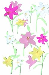Martha Stewart Crafts Stickers, Lilies