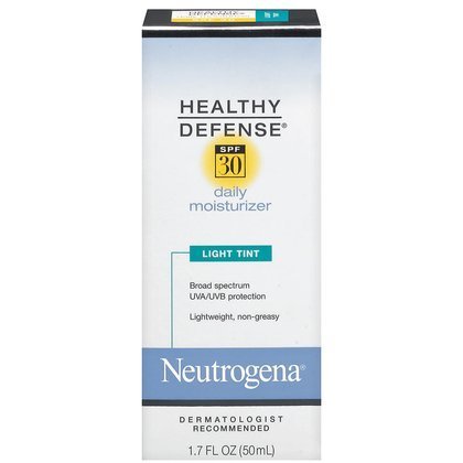 Neutrogena Healthy Defense Daily Moisturizer SPF 30-Light Tint-1.7 oz (Pack of 3)