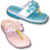 Toddler and Girls Turquoise or Pink Leather Sandals ~ Tiki SIZE 2 Turquoise