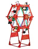 Gemmy 5' Rotating Merry Christmas Ferris Wheel w/ Ride on Characters