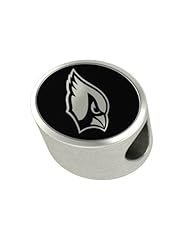 Arizona Cardinals NFL Jewelry and Bead Fits Most European Style Bracelets. High Quality Bead in Stock for Immediate Shipping