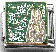 Clearly Charming Lady Guadalupe Italian Charm