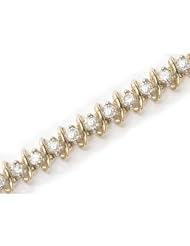 14K Yellow Gold Diamond Bracelet