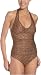 Anne Cole Women's Mozambique Heathered Metallic Halter One Piece Swimsuit
