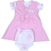 Premature Early Baby Clothes Pink Butterfly Dress, T Shirt & Pants Set 1.5 - 7.5lb