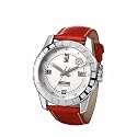 Moschino MW0021 Gents 'Joe Black' Red Leather Strap Watch
