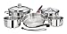Magma Products A10-360L-IND 10 Piece Gourmet Nesting Stainless Steel Cookware Set, Induction...