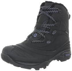 Merrell SNOWBOUND MID WTPF J55624, Damen Snowboots, Schwarz (BLACK), EU 39 (UK 6) (US 8.5)