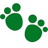 Mini Paw Temporary Tattoos (Green) Green