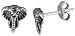 Tiny Sterling Silver Elephant Stud Earrings