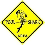 POOL SHARK AREA sign * st billiards pool game