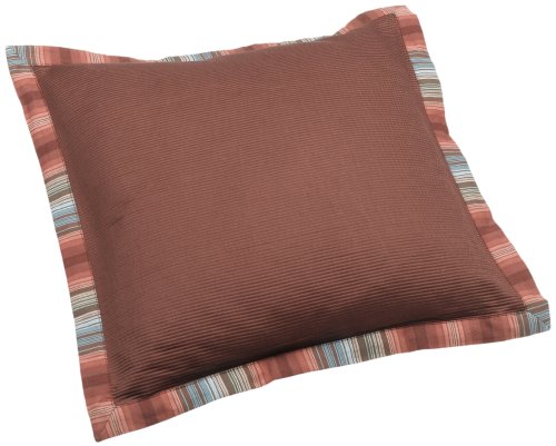 Nautica Redstone Stripe 16-by-16-Inch Decorative Toss Pillow